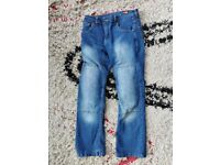 Ladies Pro First Blue Denim Jeans Motorbike Trousers Size W 12 L 29 Medium