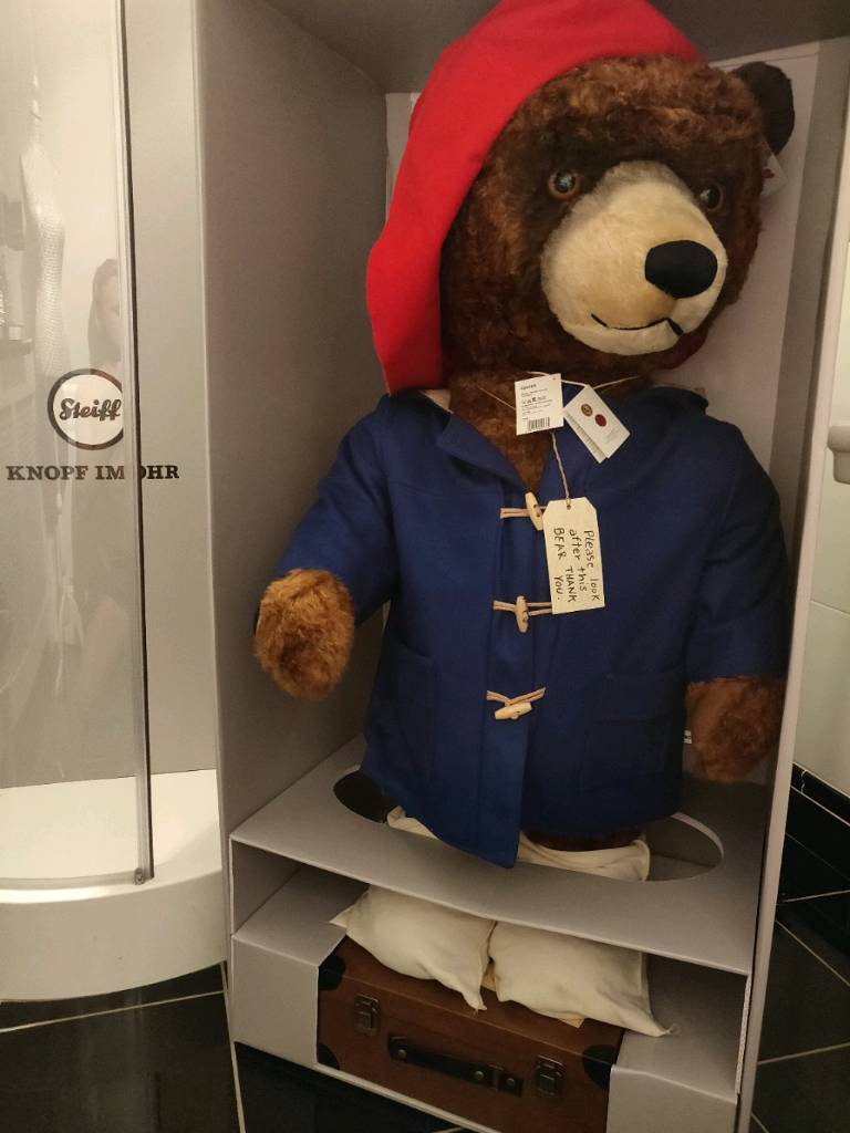 Limited Edition Steiff Life Size 106cm Paddington Bear N° 102