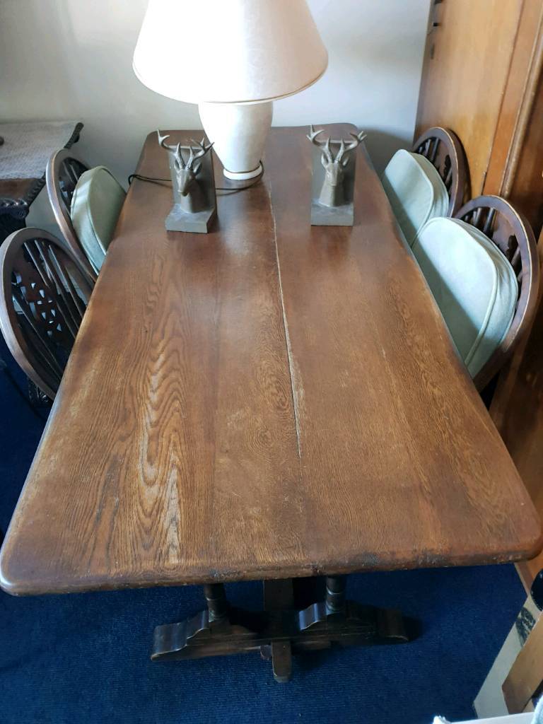 Dark Wood Ercol table with 4 beautifully designed chairs. in Fishponds, Bristol Gumtree