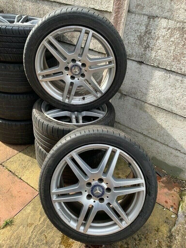 Mercedes 18'' AMG Grey Genuine Staggered Alloy Wheels in Sandwell
