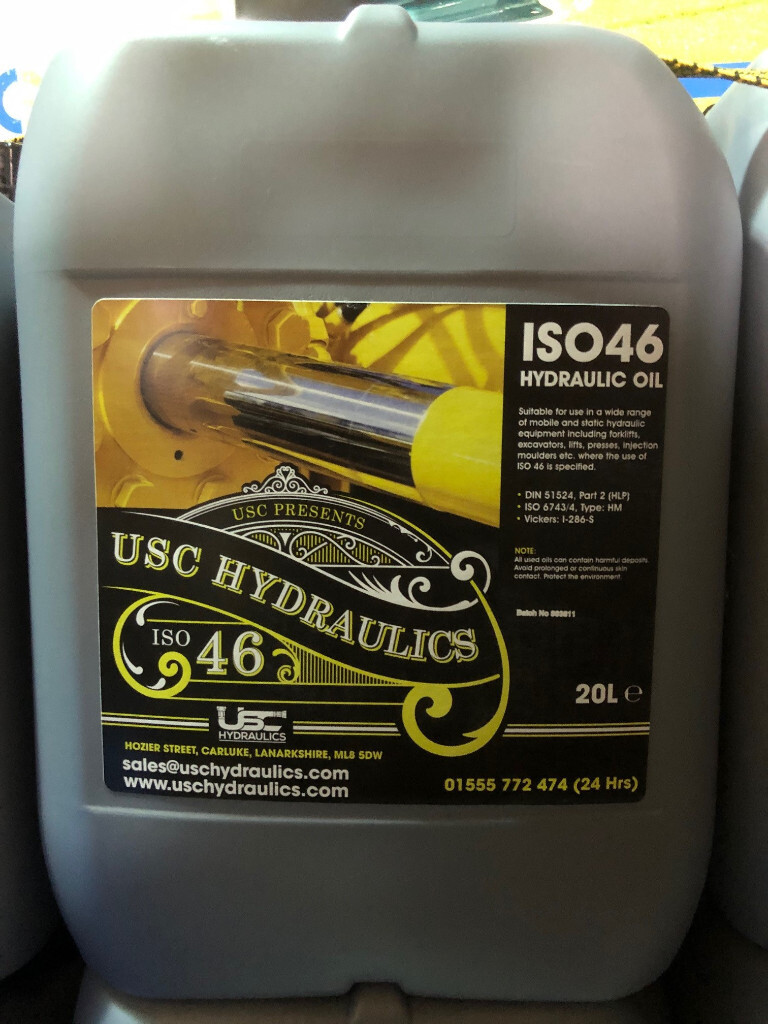 NEW Hydraulic ISO 46 Oil 20L Digger Plant Tractor Equipment DIN 51524