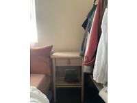 Wood bed side table with drawer - IKEA