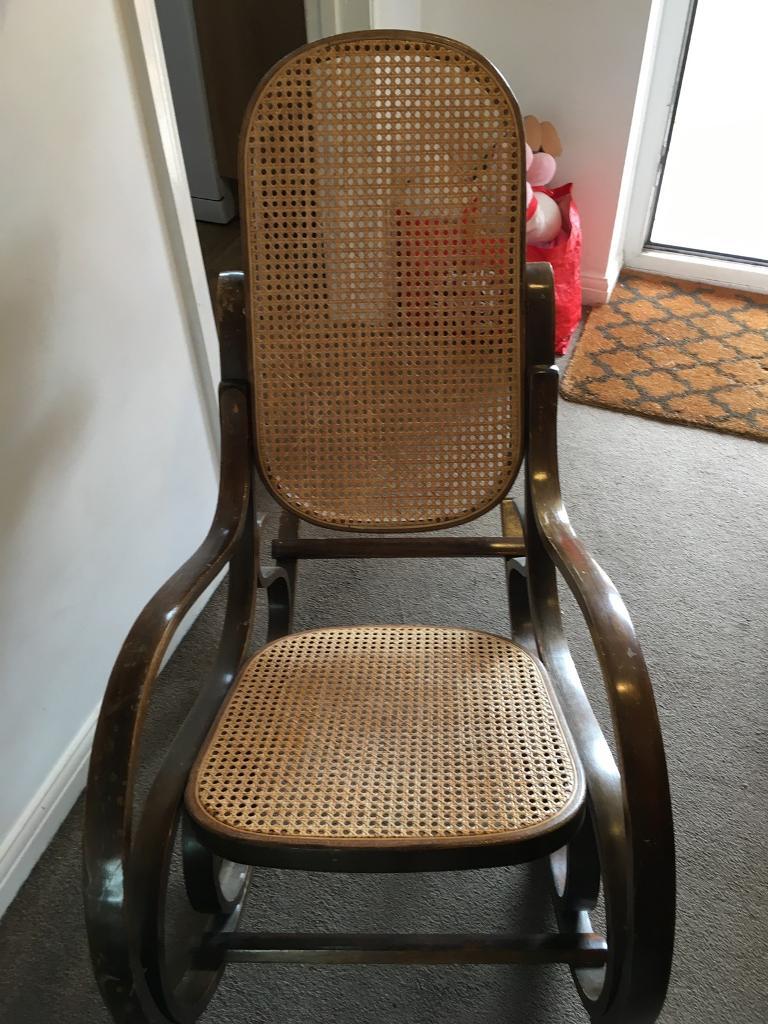 Vintage Bentwood Rocking chair, antique, rattan, in Exeter, Devon