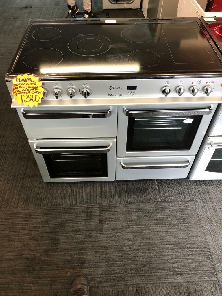 FLAVEL 100cm wide double oven electric range cooker in Mansfield