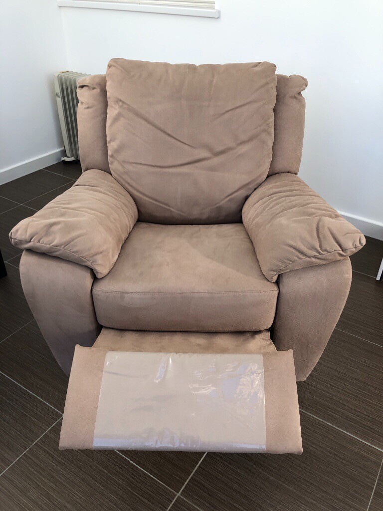 Suede recliner arm chair | in Killingworth, Tyne and Wear | Gumtree