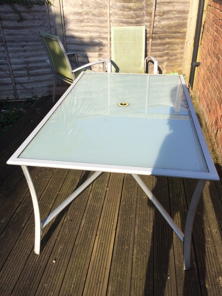 Aluminium/Glass Garden table in Kettering, Northamptonshire Gumtree
