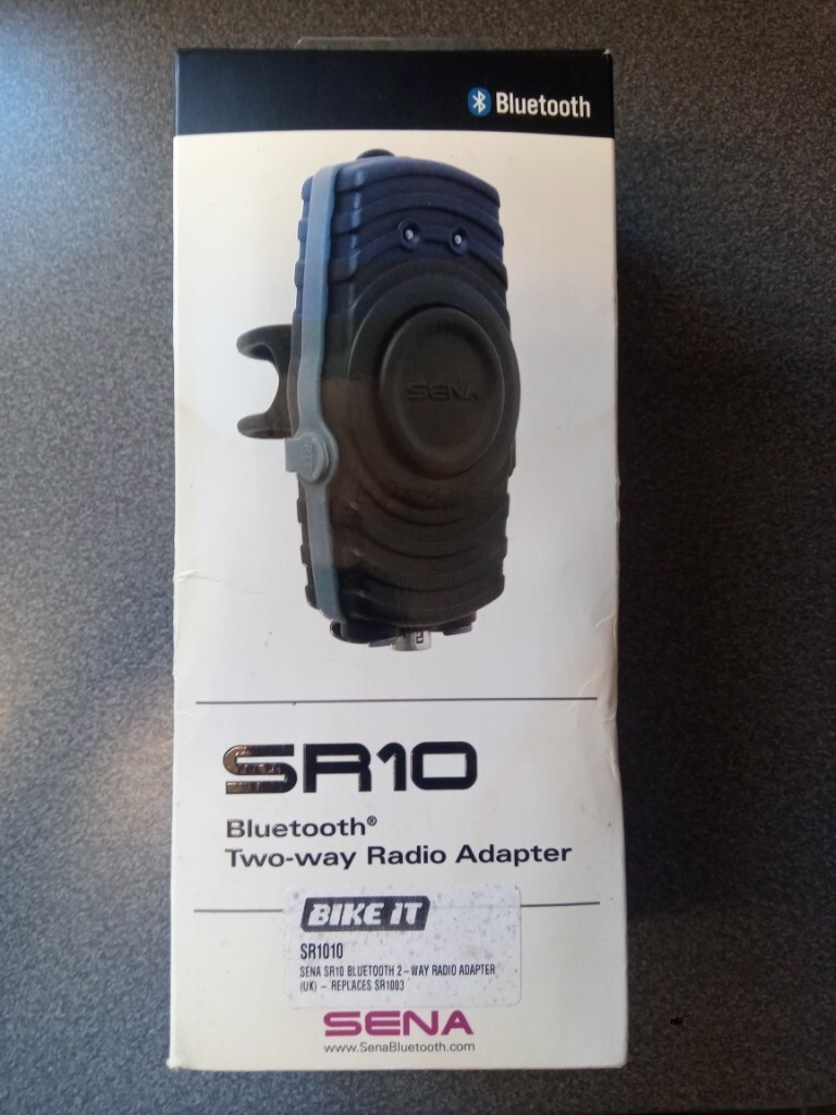 Sena SR10 Motorcycle Motorbike Bluetooth TwoWay Radio Adapter in
