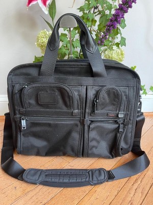 Tumi Alpha Expandable Organizer Laptop Briefcase Ballistic Nylon 26141D4 (pu3000