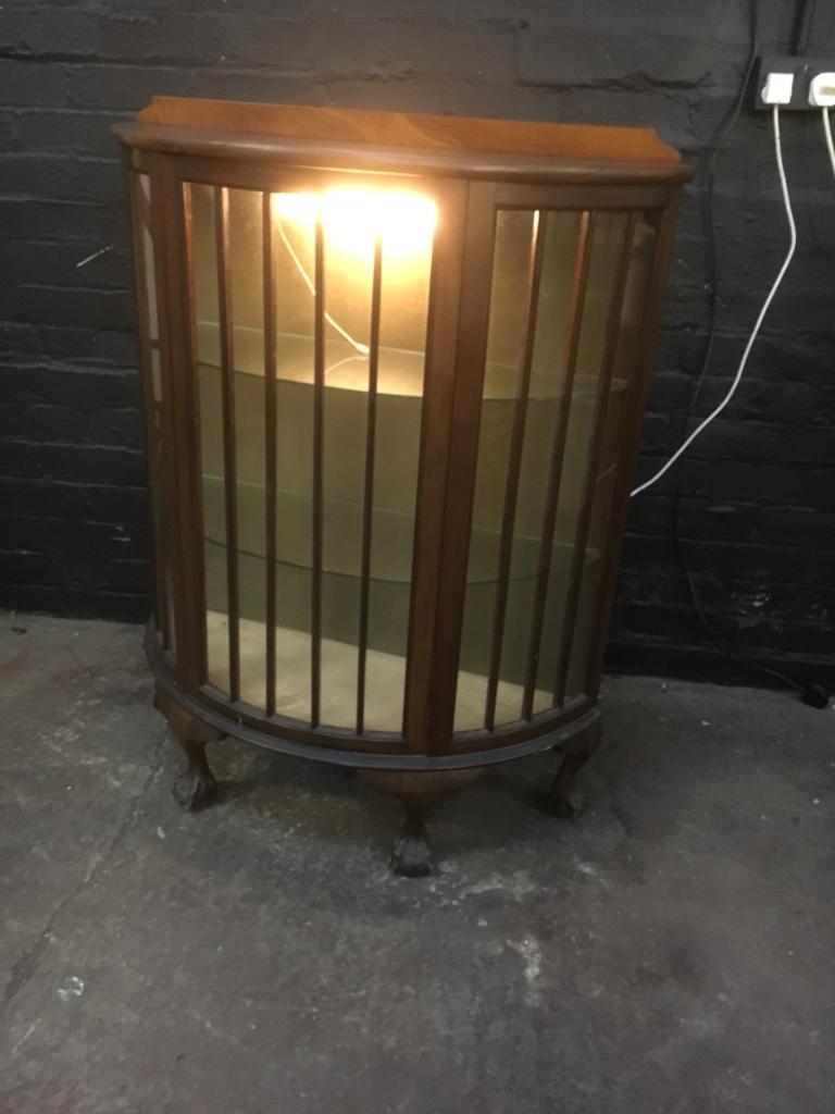 Beautiful vintage display on ball and claw feet in Liverpool