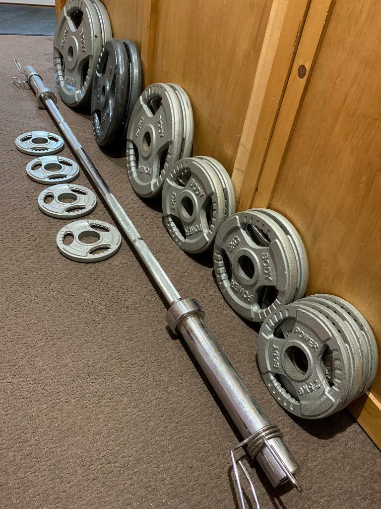 140kg TriGrip Olympic Weights & Barbell Set. •Can Deliver* in Great