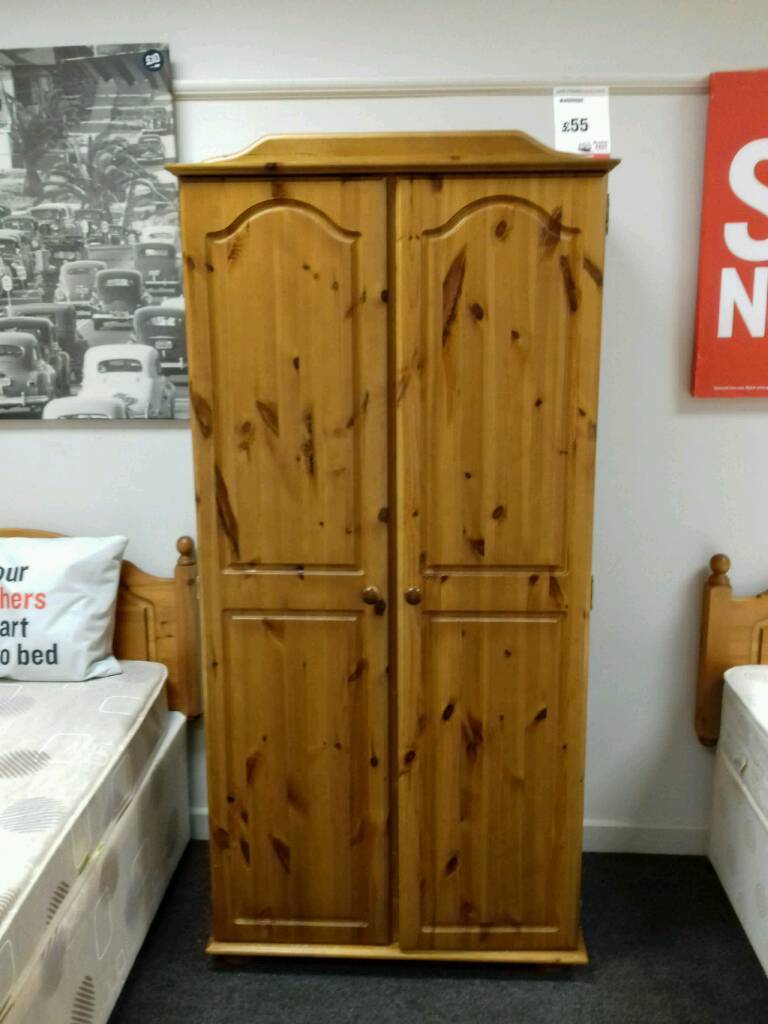Double wardrobe in pine British Heart Foundation sco39426 in