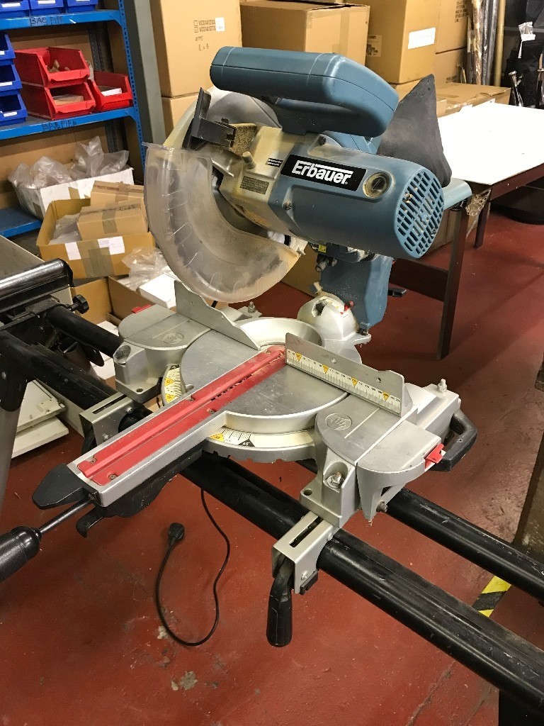 Saw Sliding Mitre Erbauer 255mm [10"] & Stand in Digbeth, West