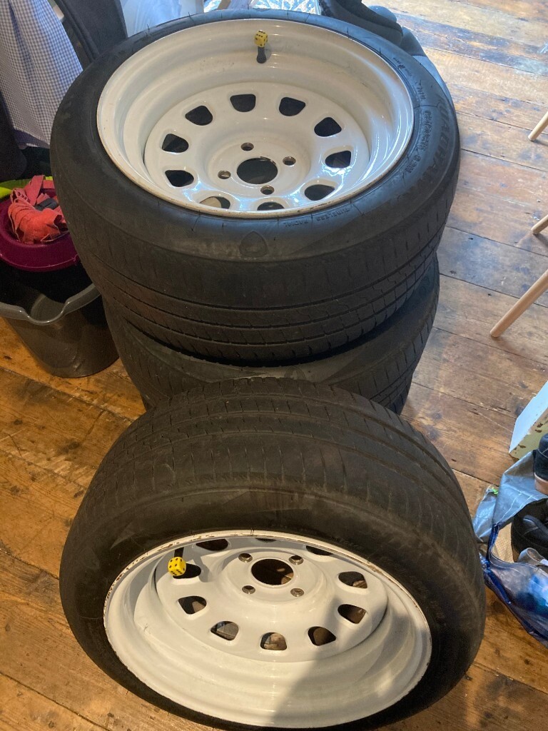 Deep dish steel wheels with tyres vgc in St Werburghs, Bristol