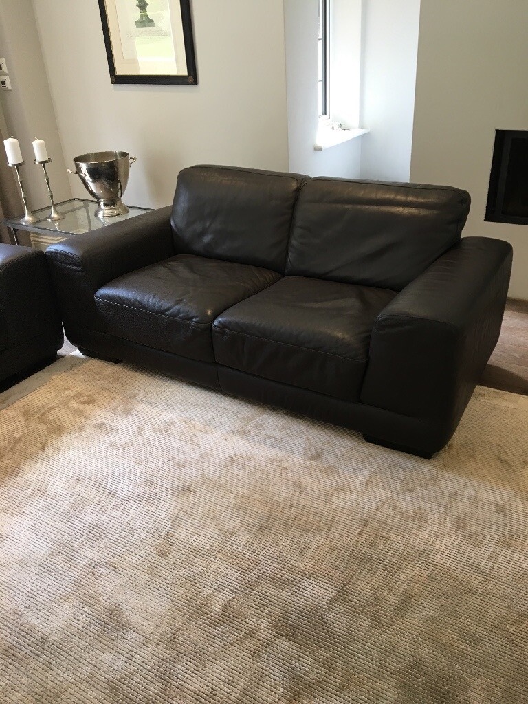 2 Natuzzi brown leather sofas in Crowthorne, Berkshire Gumtree