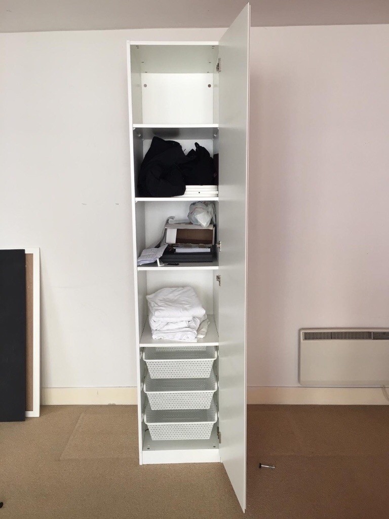 Ikea Pax Single Wardrobe With Vikanes Door White In Hackney