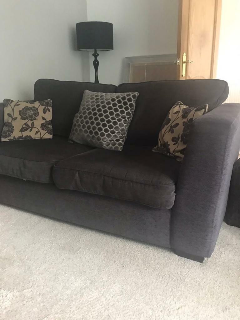 DFS 3 plus 2 sofa / sofa bed charcoal fabric in Irvine, North