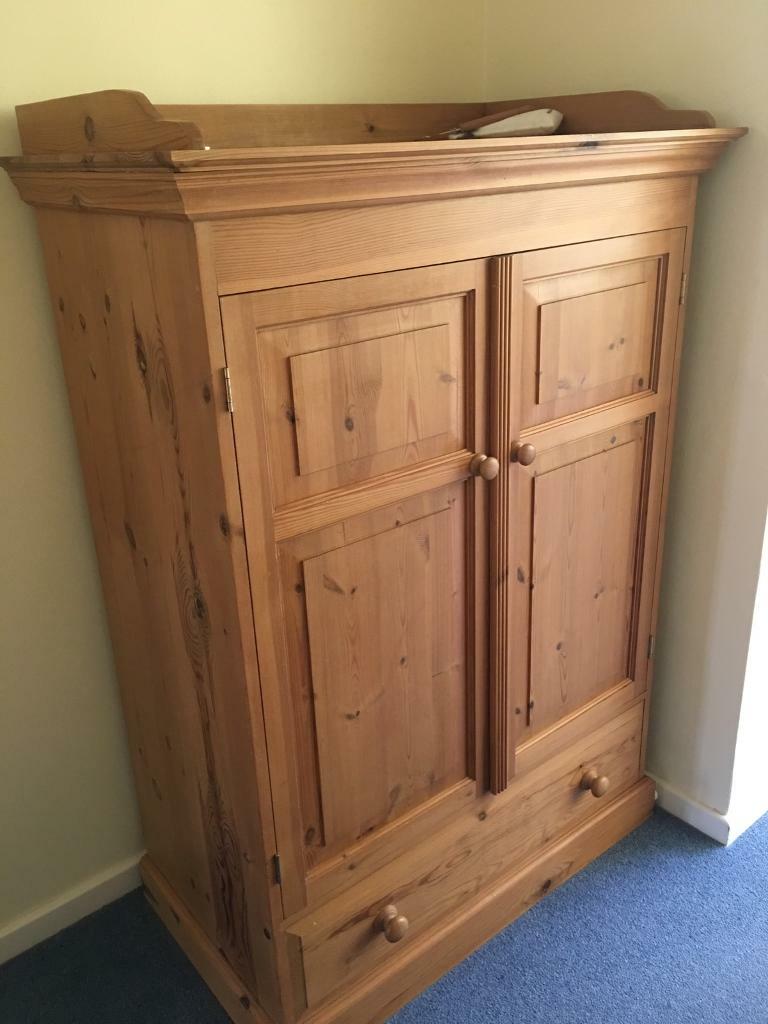 Pine Solid Half Height Wardrobe Children S Nursery Or Storage In