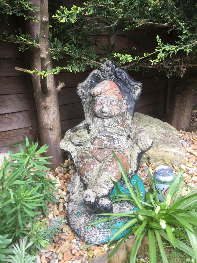 Vintage Large Stone/Concrete Garden Gnomes Looking for a ...