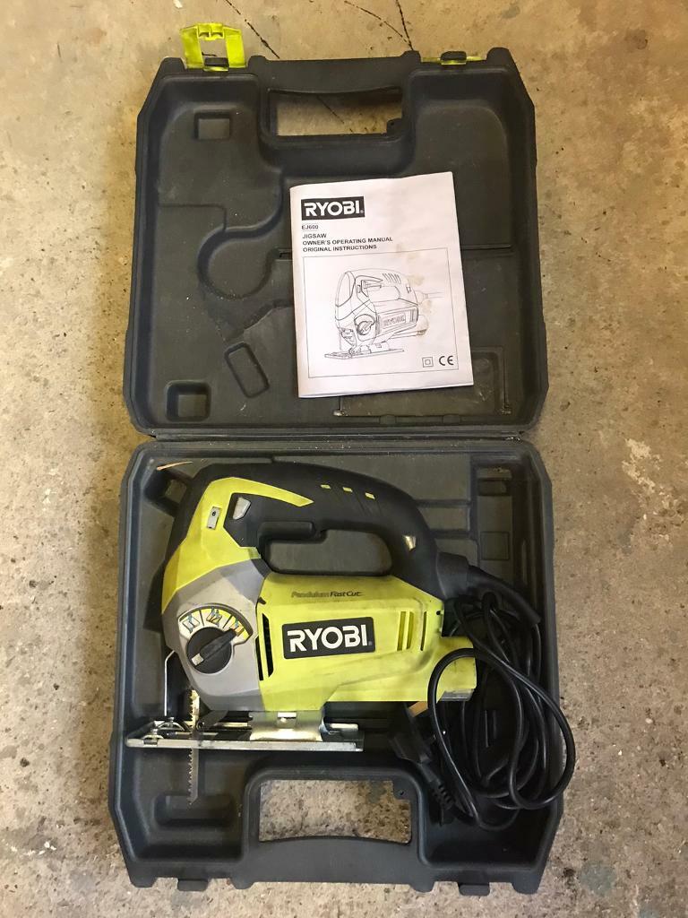 Ryobi EJ600 Jigsaw 600 Watt + case, accessory, blade and manual in