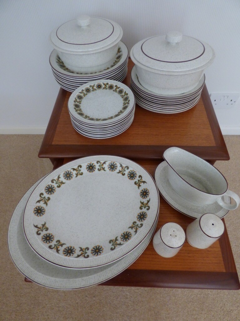 Poole Pottery England Dinner Service Argosy Pattern in Bury