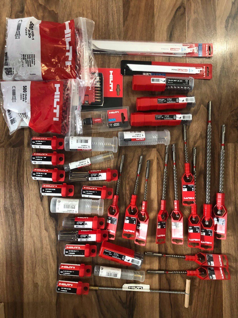 New HILTI Drill Bits, Chisels and Other Inserts For Sale in