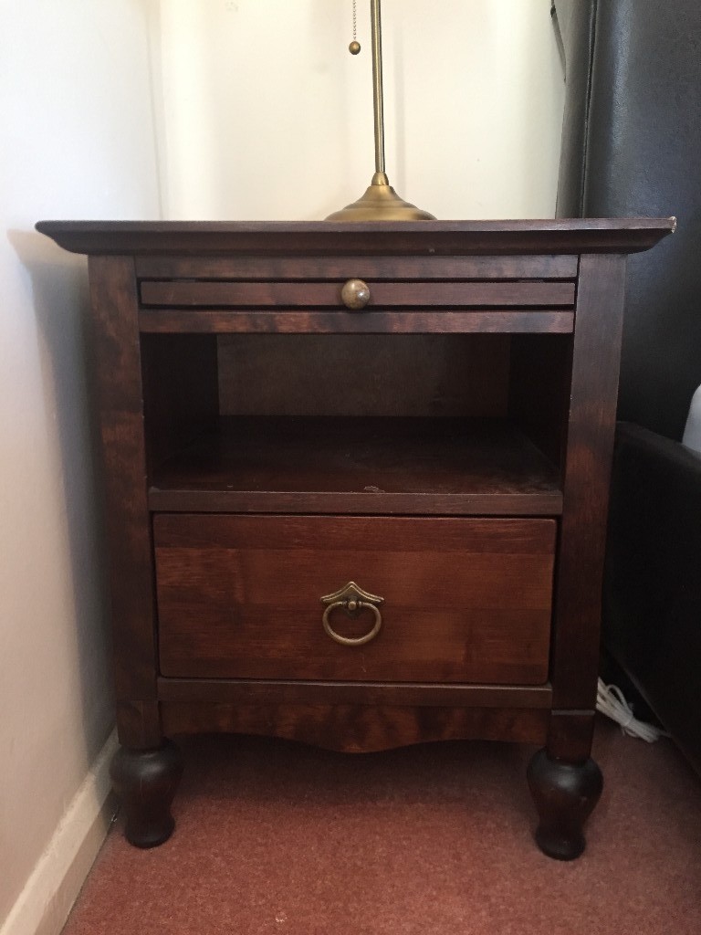 2 Brown Wooden Bedside Tables | in Brentwood, Essex | Gumtree
