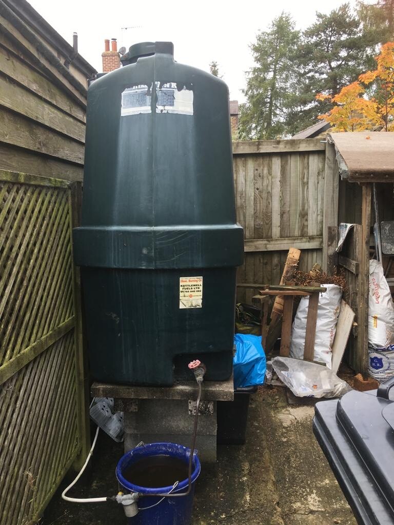 Oil tank for oil central heating. in Pateley Bridge, North Yorkshire