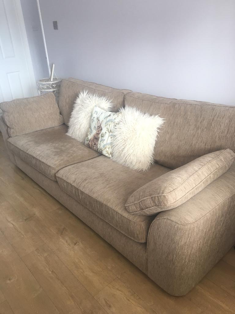 Mink coloured large sofa in Taverham, Norfolk Gumtree