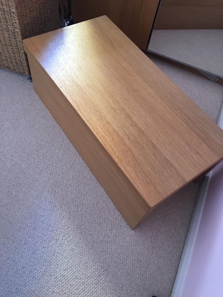 Ikea malm blanket / storage box in oak. Can deliver x in Chellaston