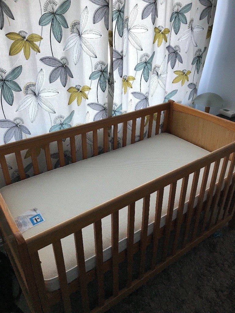 Mothercare cot bed with mattress and drawer in Birstall, West