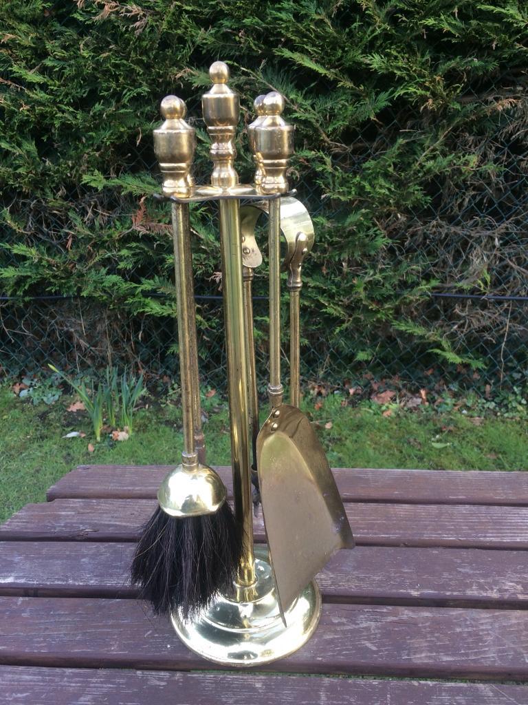 Vintage Brass Fireside Companion Set in Tadley, Hampshire Gumtree