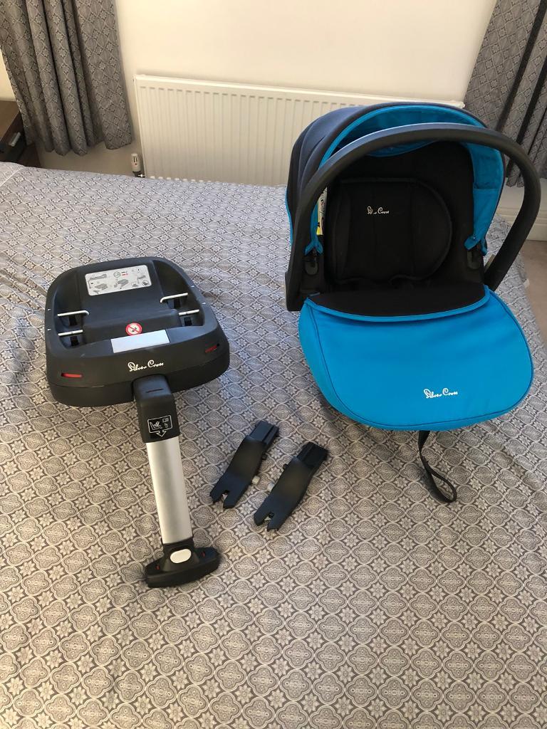 Silver Cross Simplicity Car Seat and Isofix with Pram / Buggy adapters