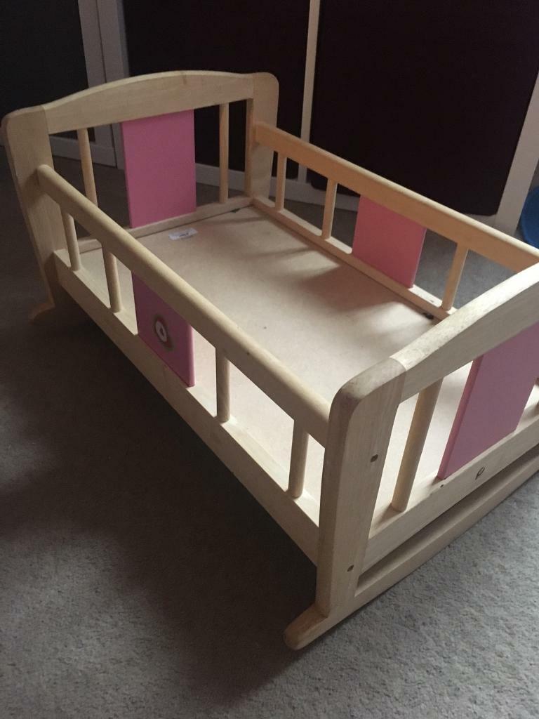 Wooden dolls cot . in Headington, Oxfordshire Gumtree