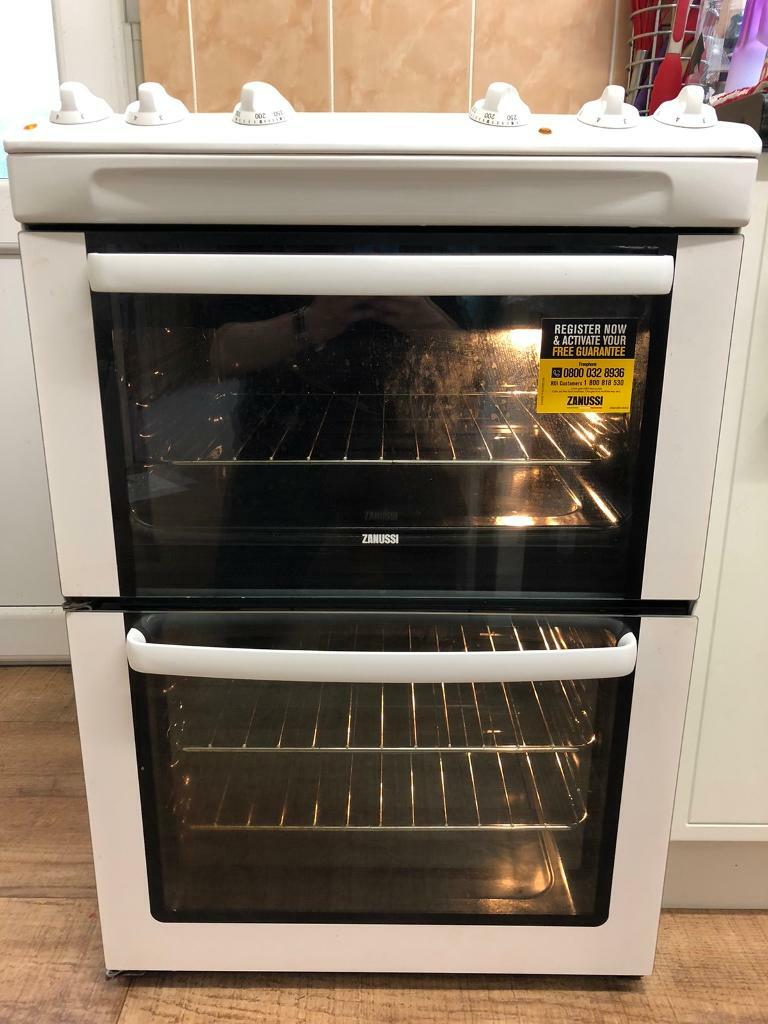 Zanussi LargeCapacity Electric Double Oven with Grill & Ceramic Hob