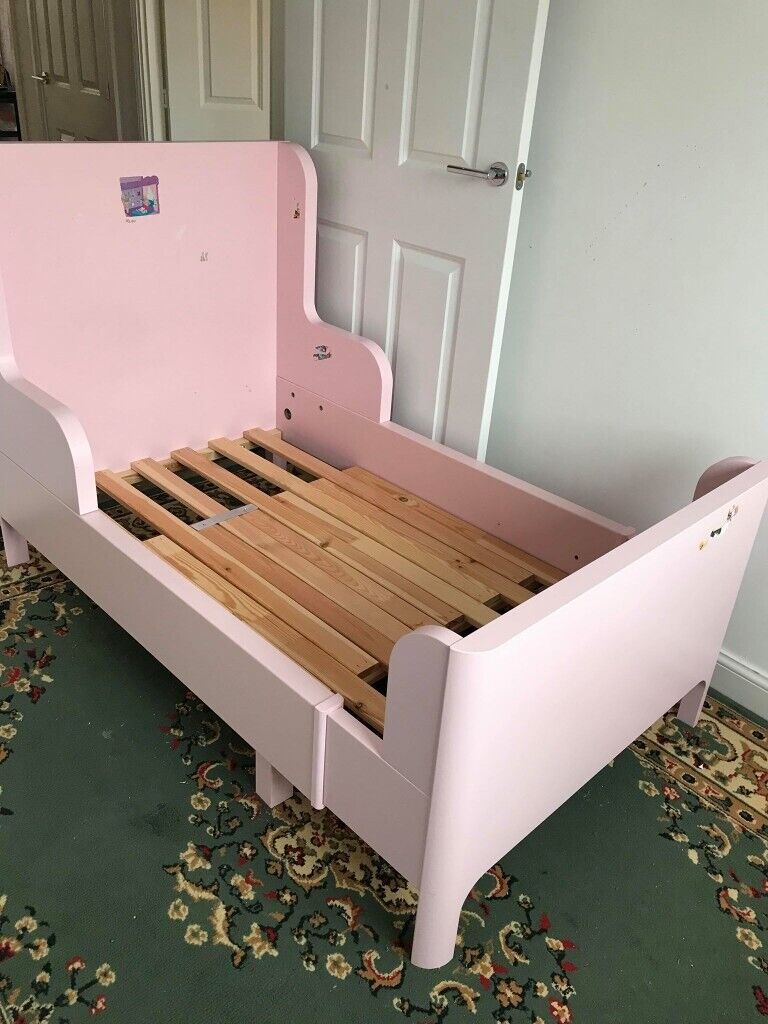  Pink  children s Ikea  bed  with mattress in Southmead 