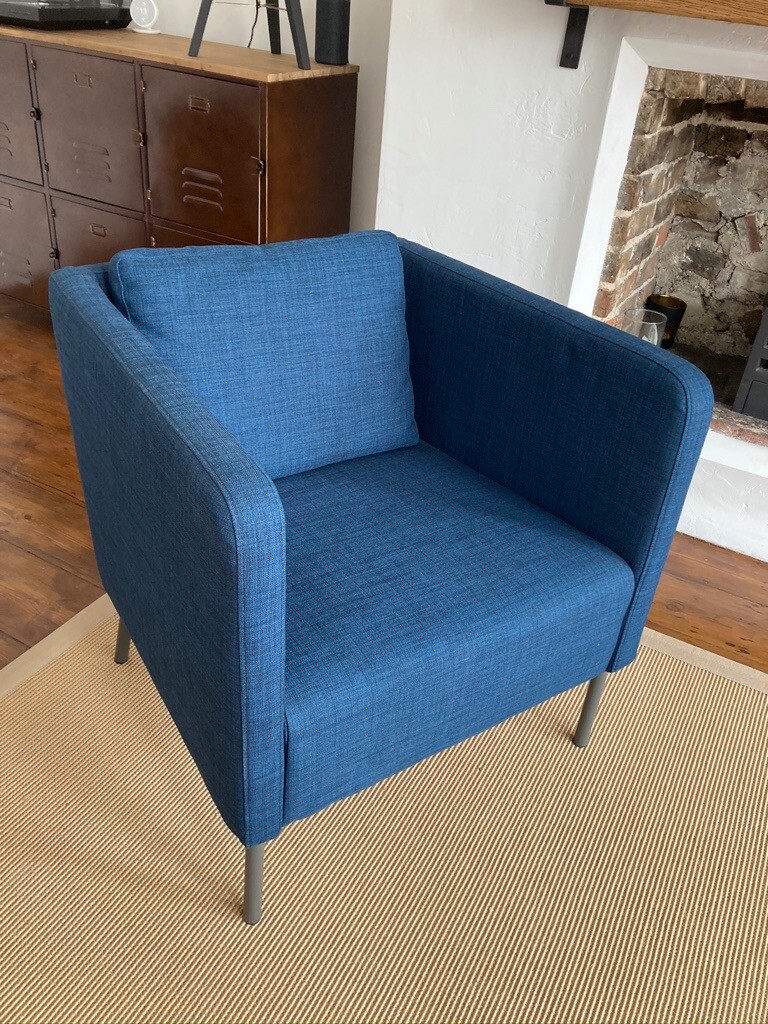 Ikea Ekero Armchair, Blue. As new. in Hove, East Sussex Gumtree