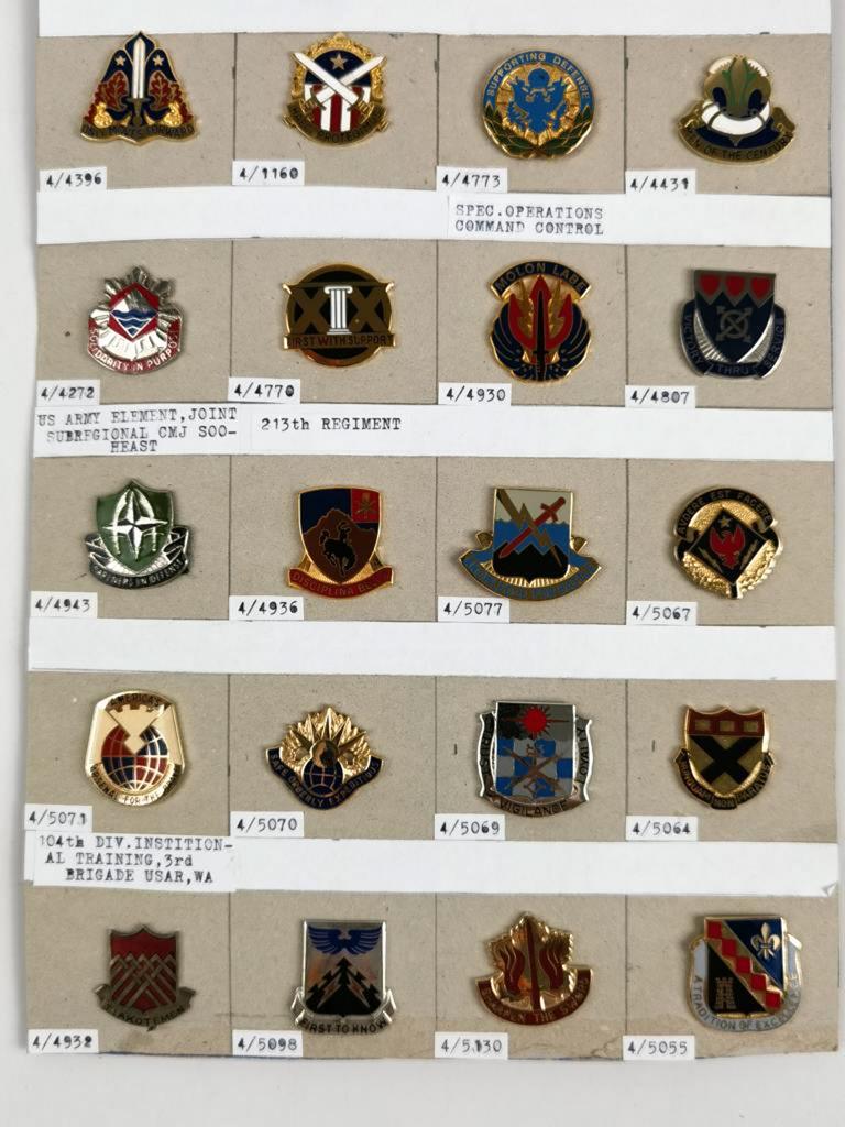 U.S. Army, Unit Crest collection, 20 x | eBay
