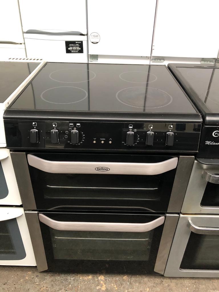 BELLING free standing electric ceramic cooker 60cm width in very good condition & perfect