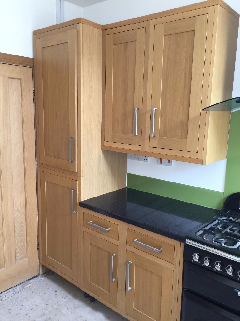 SOLD Cooke and Lewis Kitchen units with Solid Oak doors in