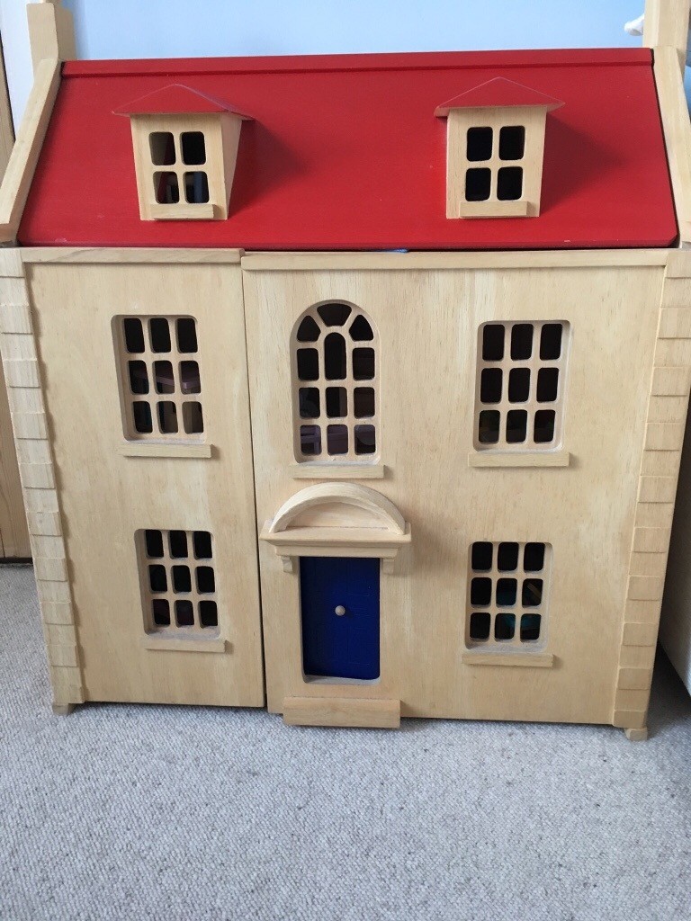 John Lewis wooden dolls house and furniture in Southsea, Hampshire