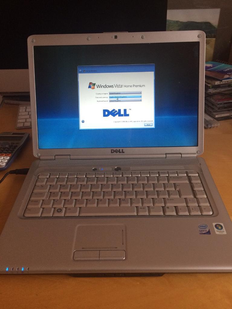 Dell inspiron 1525 laptop windows vista intel core 2 duo silver in