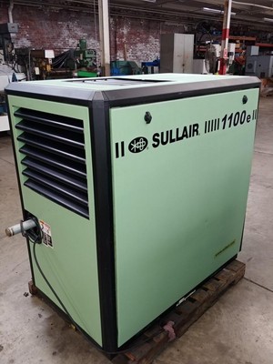SULLAIR 1100e 15 HP SCREW AIR COMPRESSOR 47 CFM@ 125 PSI FULLY SERVICED TESTED