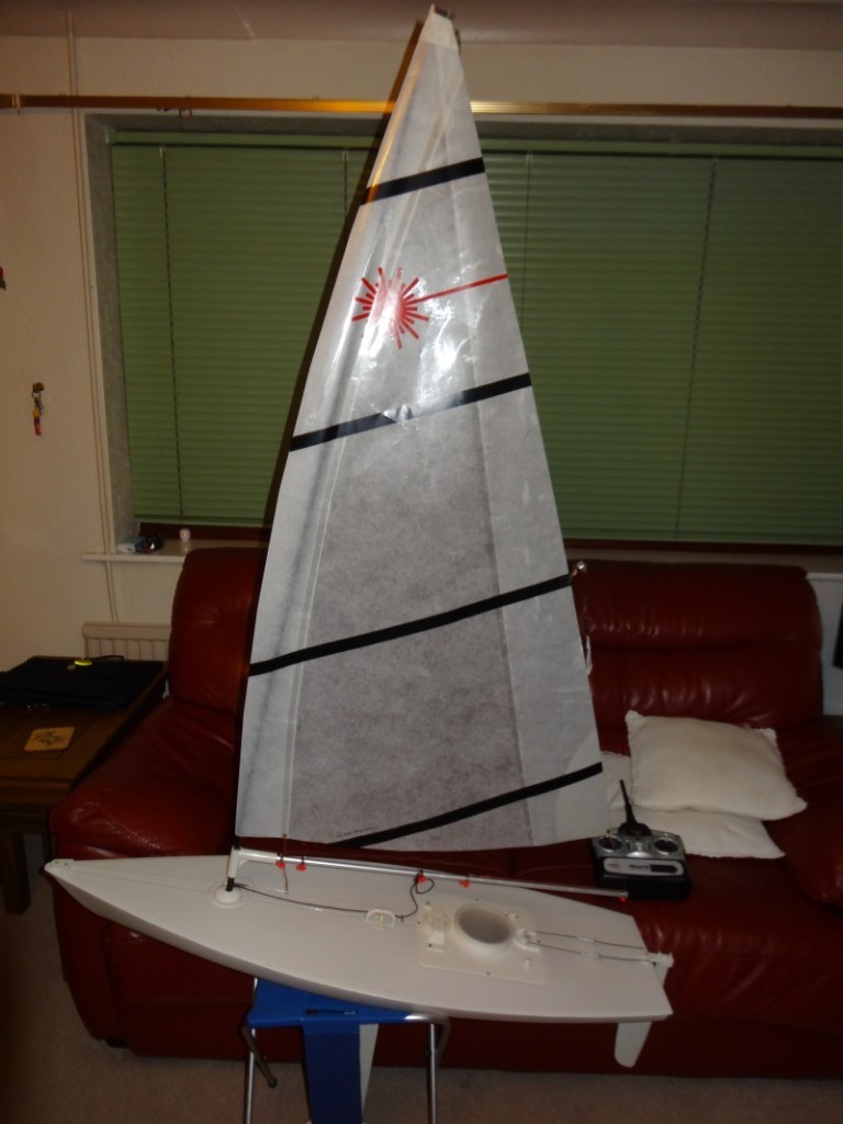 RC Laser Sailing Boat Recreational pack unregistered little use