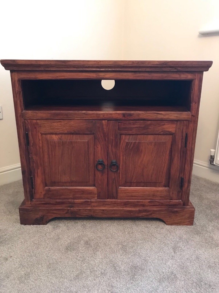 Mahogany solid wood TV Stand in Liverpool, Merseyside Gumtree