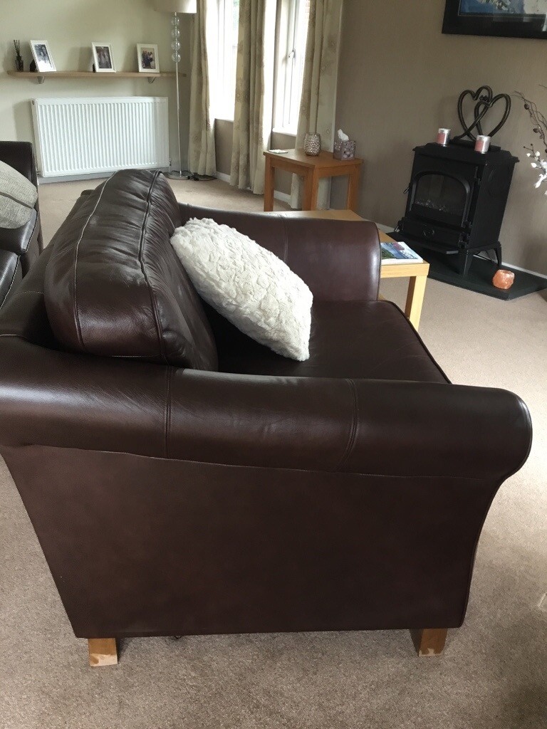 Large leather cuddle chair in Sedgefield, County Durham Gumtree