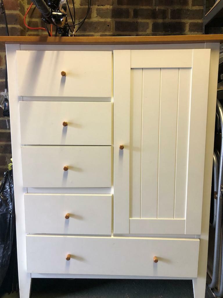 Nursery Wardrobe And Chest Draw Dresser In Lightwater Surrey