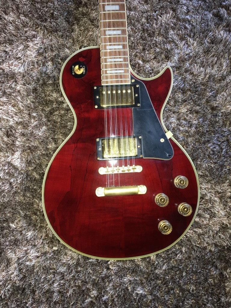 12 string electric guitar Gibson les paul custom copy in Godalming