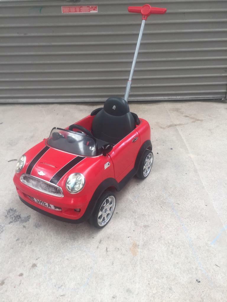 Mini Cooper ride on / push car outdoor toy in Dungannon, County