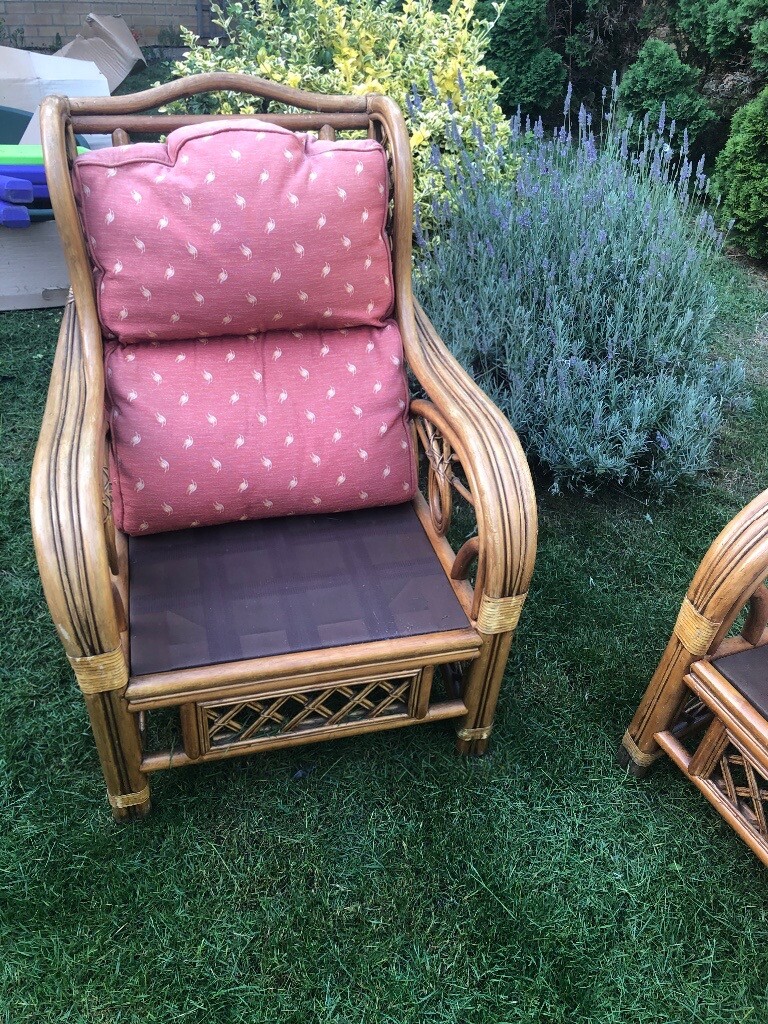 Bamboo cane furniture ideal for conservatory VGC in Hartford