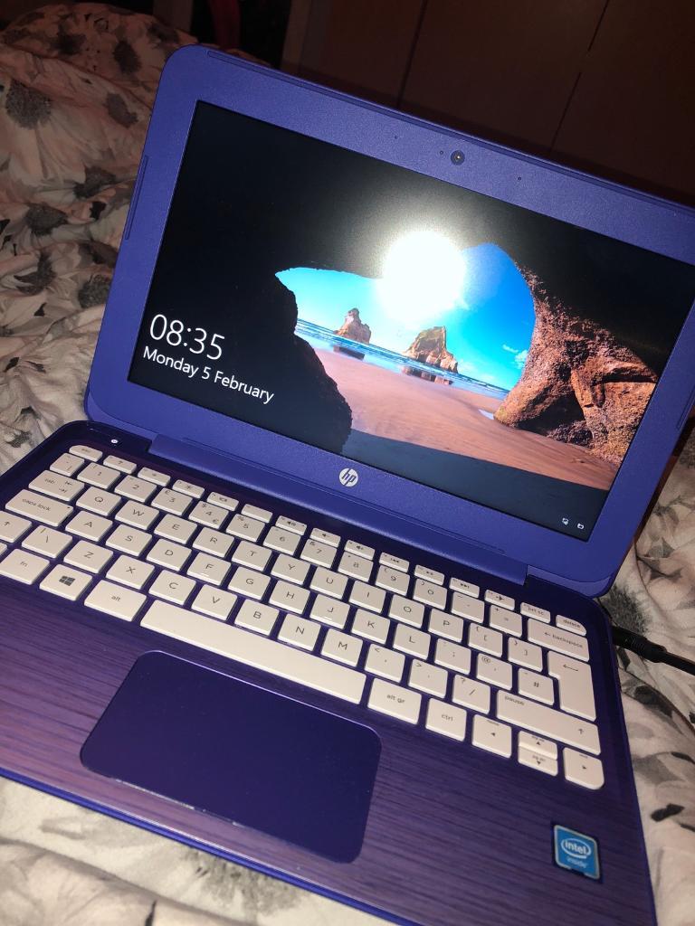 Purple HP Laptop 1 Year Old, Perfect Condition in Silverknowes